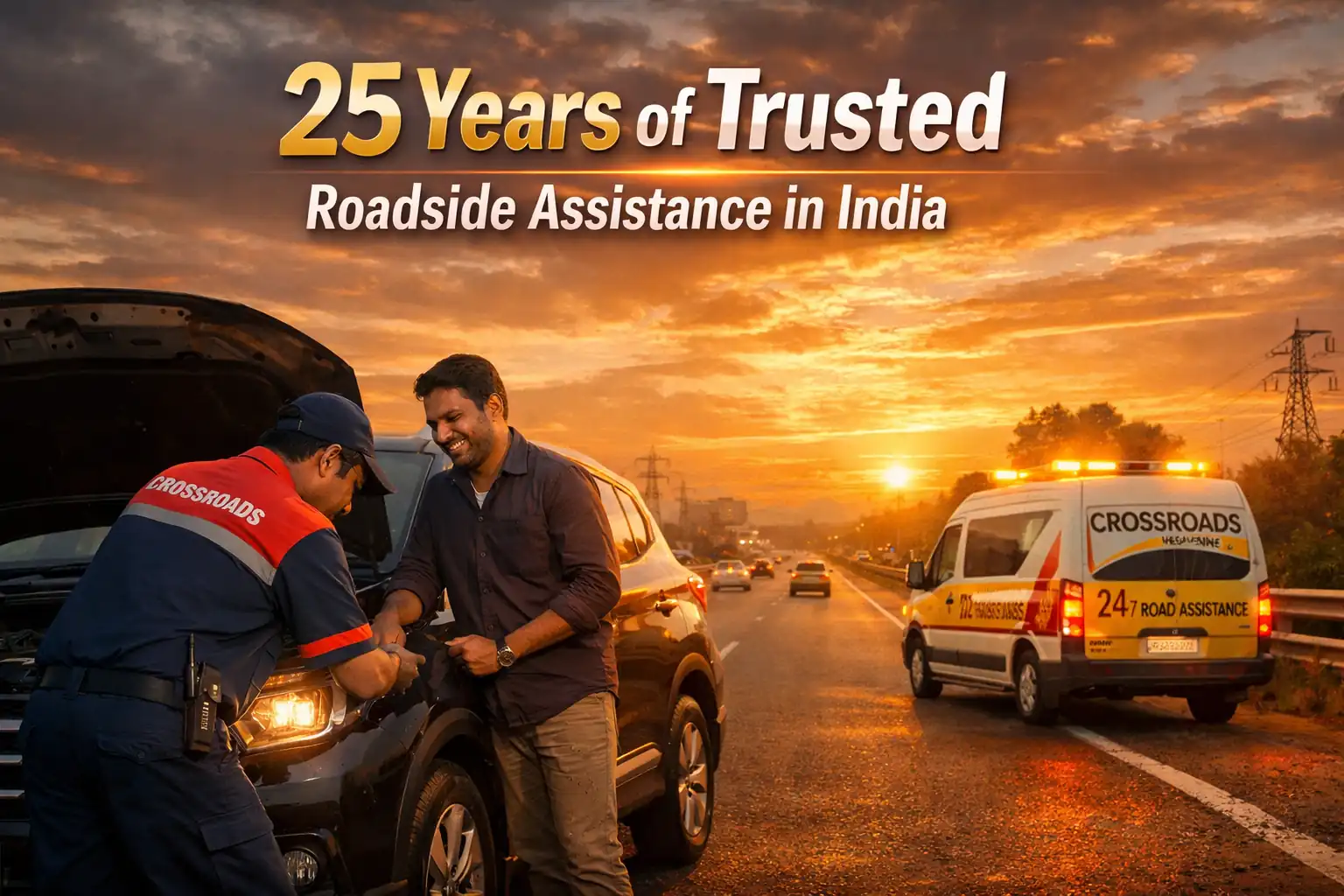 25 Years Roadside Assistance India | Certified & Trusted