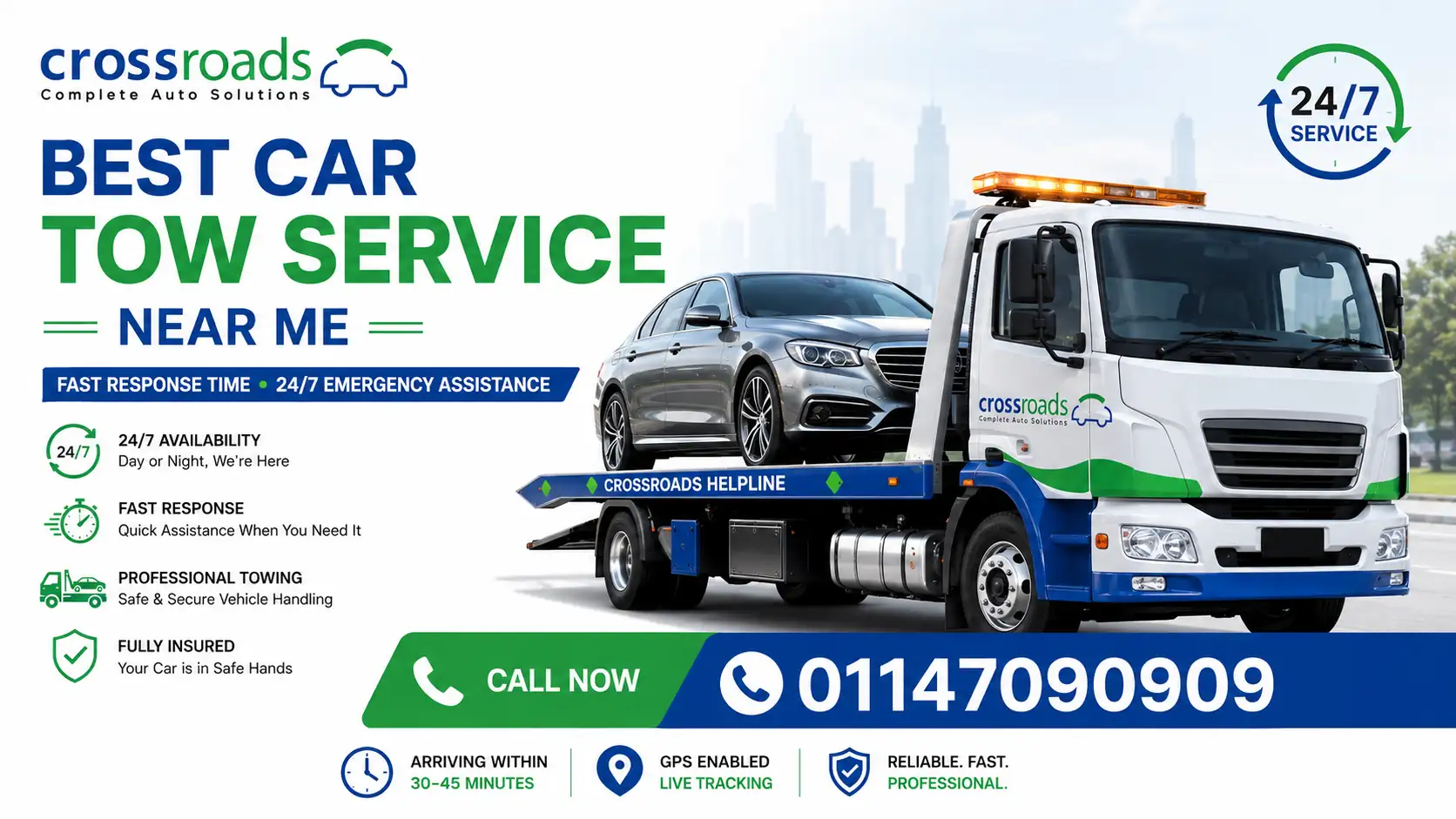 Best Car Tow Service Near Me with Fast Response Time